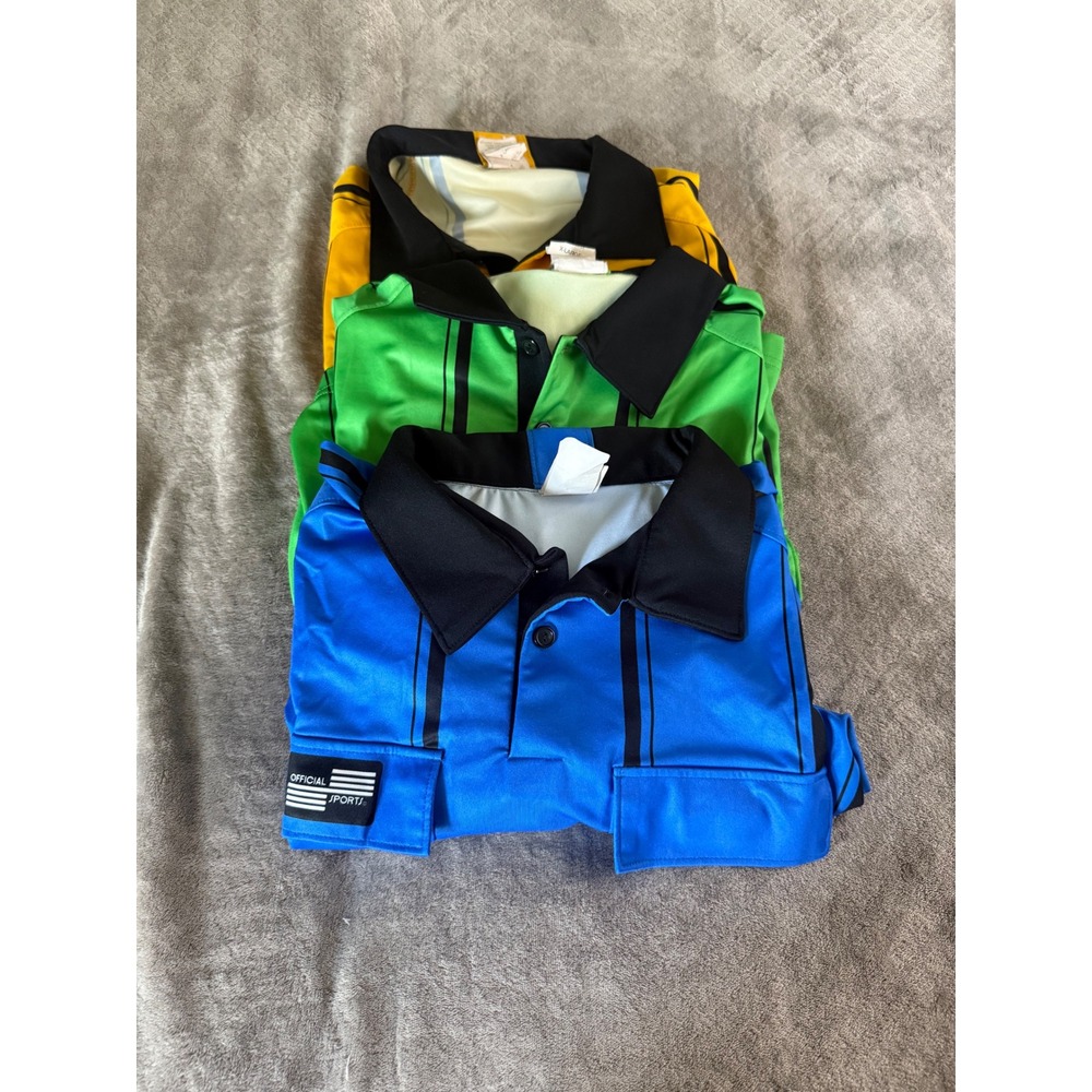 Official Sports US Soccer Federation‎ Referee Jersey Bundle XL Yellow Blue Green